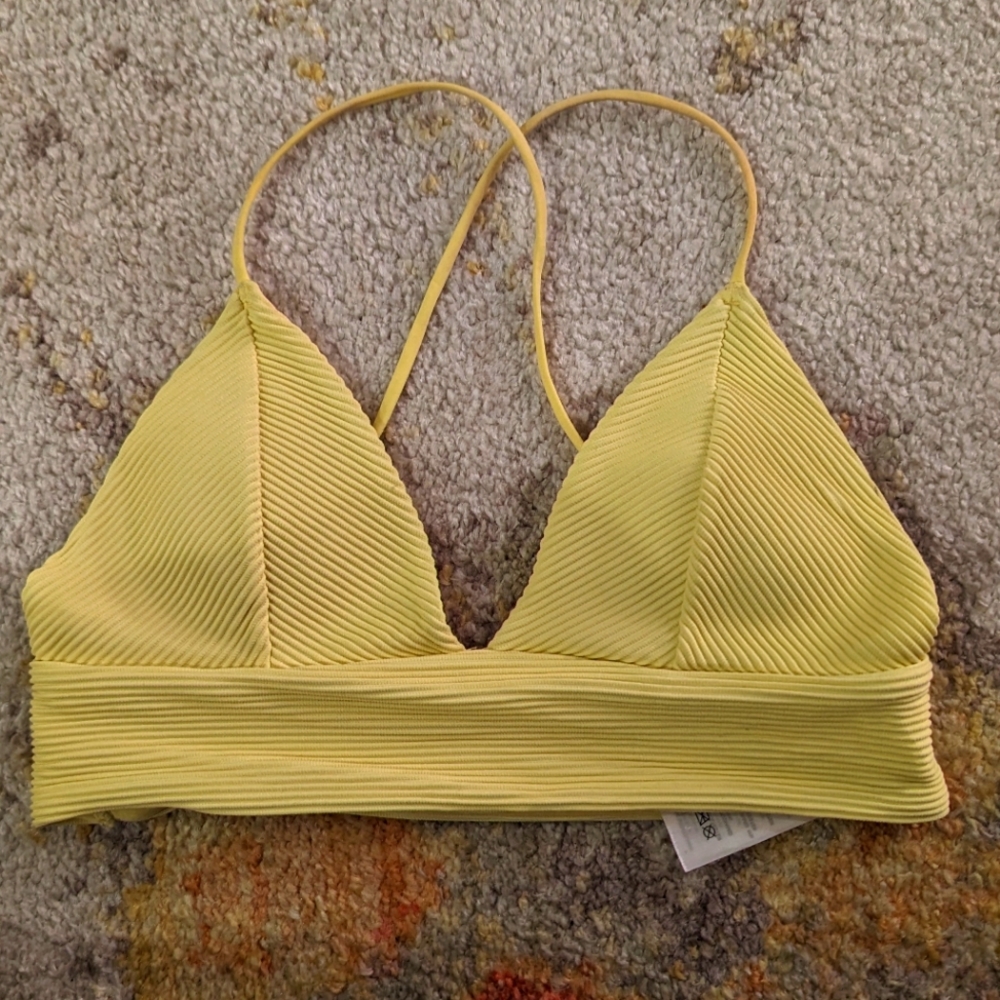 Yellow bikini top